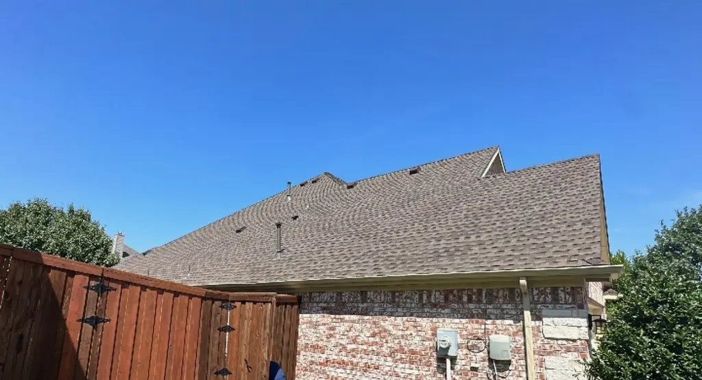 Completed roof replacement project in River Road